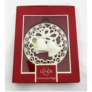 Lenox Jingle Bells Pierced Ornament Porcelain